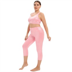 Pink yoga wear