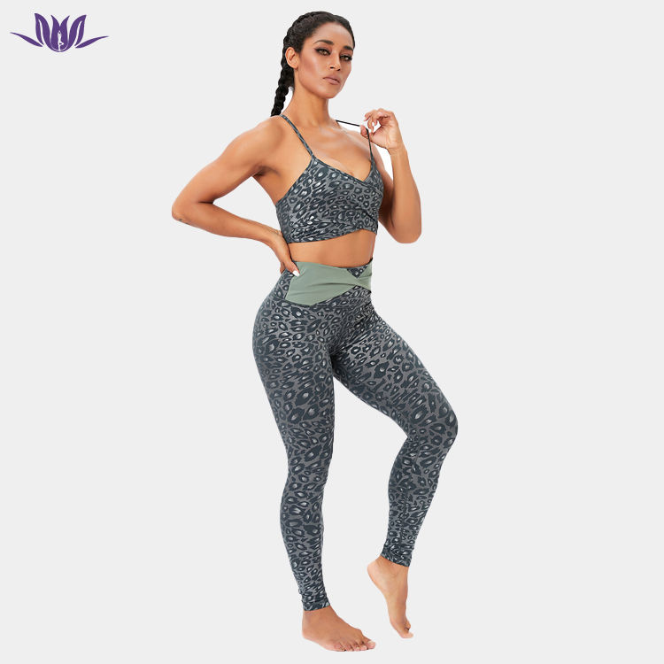 sublimation animal print Yoga Sets