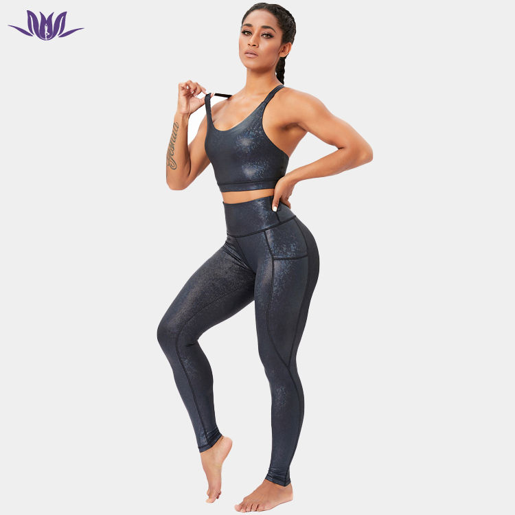 Embossed Gym Yoga Activewear