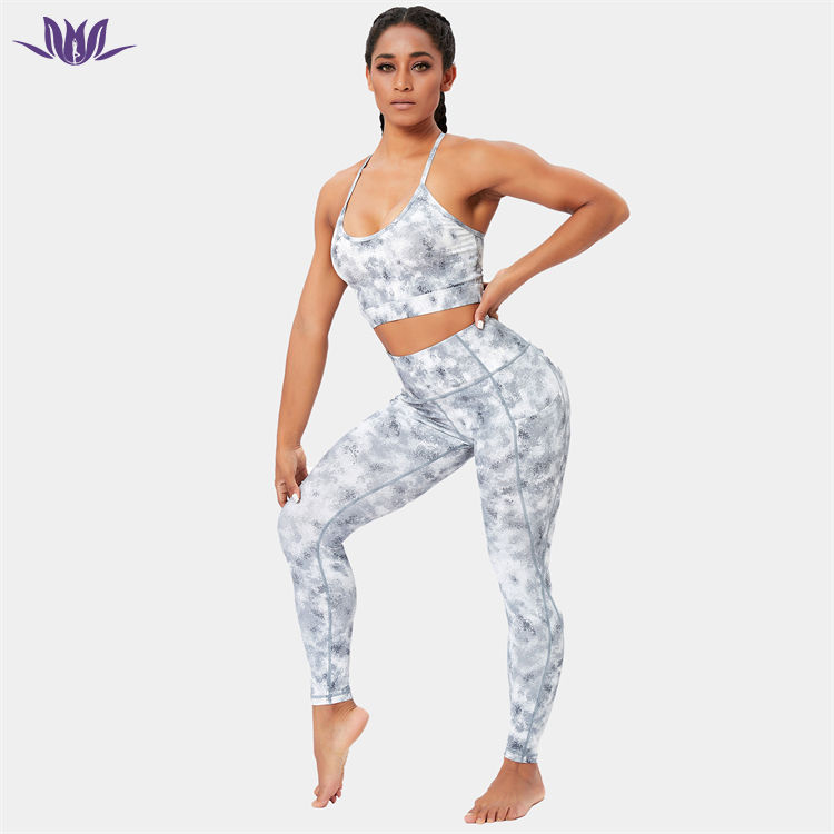 Tie Dye Workout Outfits Yoga Set