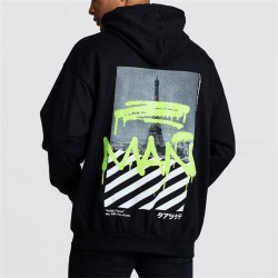 screen Print Pullover Hoodie