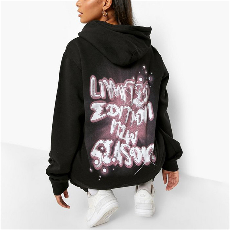 Oversized unisex Back Print Hoodie