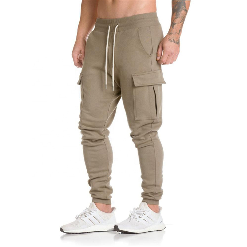 Men Blank Cargo Jogger Pants with pocket
