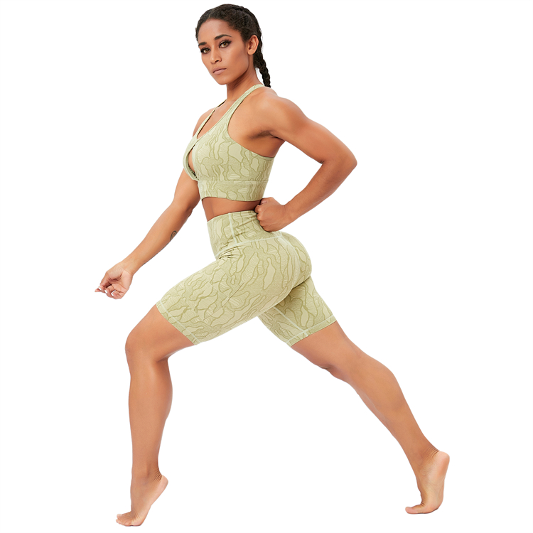 Digital Print Yoga Shorts Sets