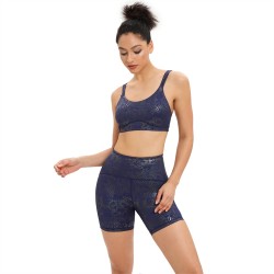 emboss yoga shorts