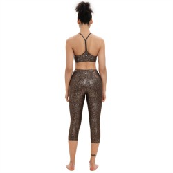 leopard yoga wear set