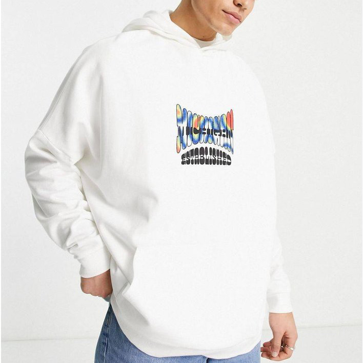 Wholesale Printed White Men'S Hoodie