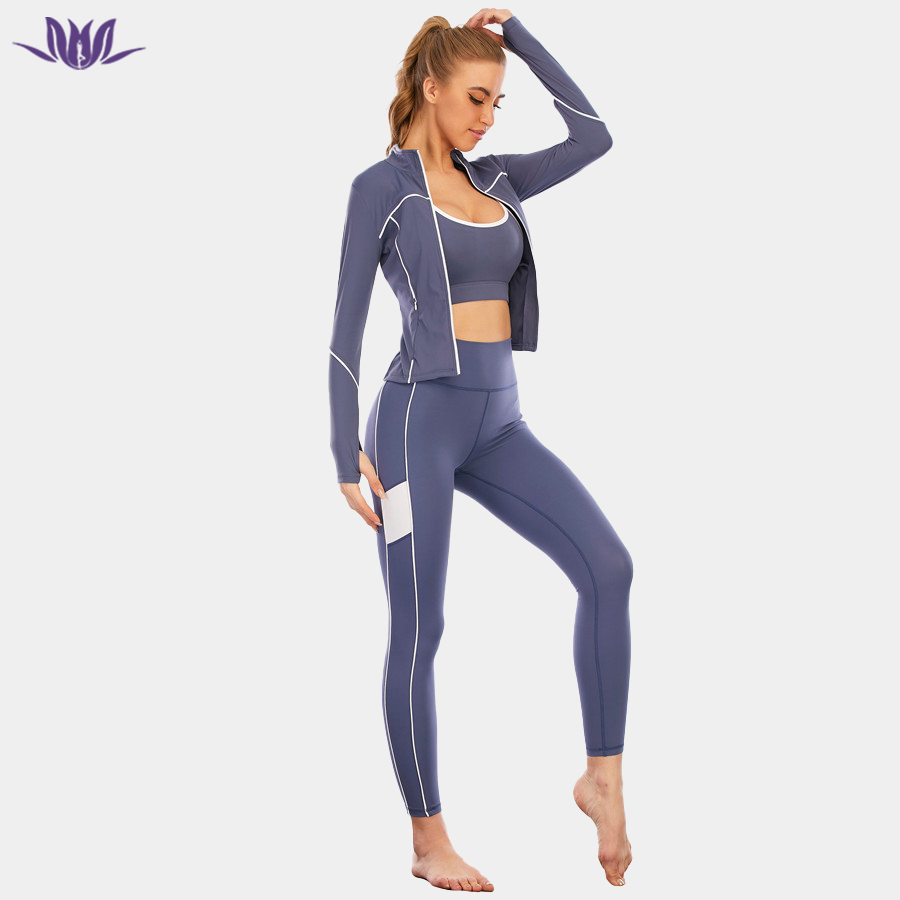 Long Sleeve 3 Piece Yoga Set