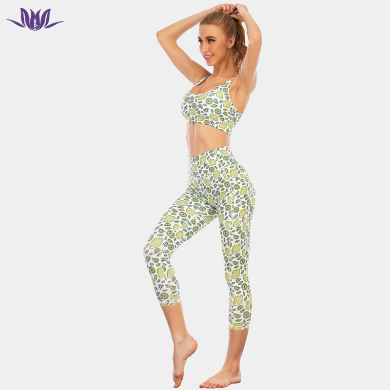 Yoga Suit Spring Simple And Fresh Set