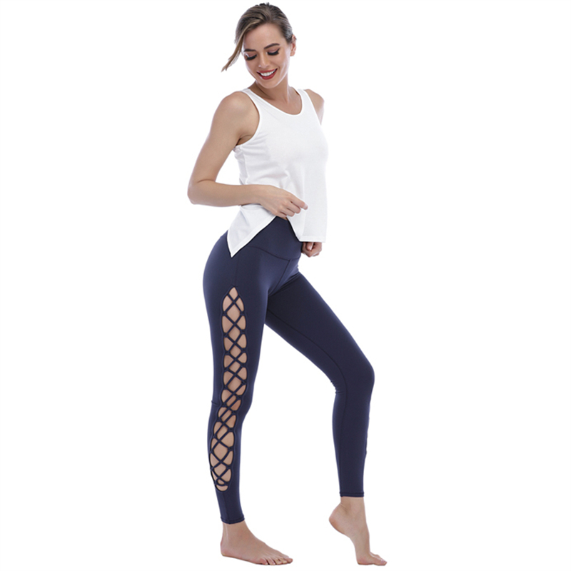 Side Hollow Out Leggings Set