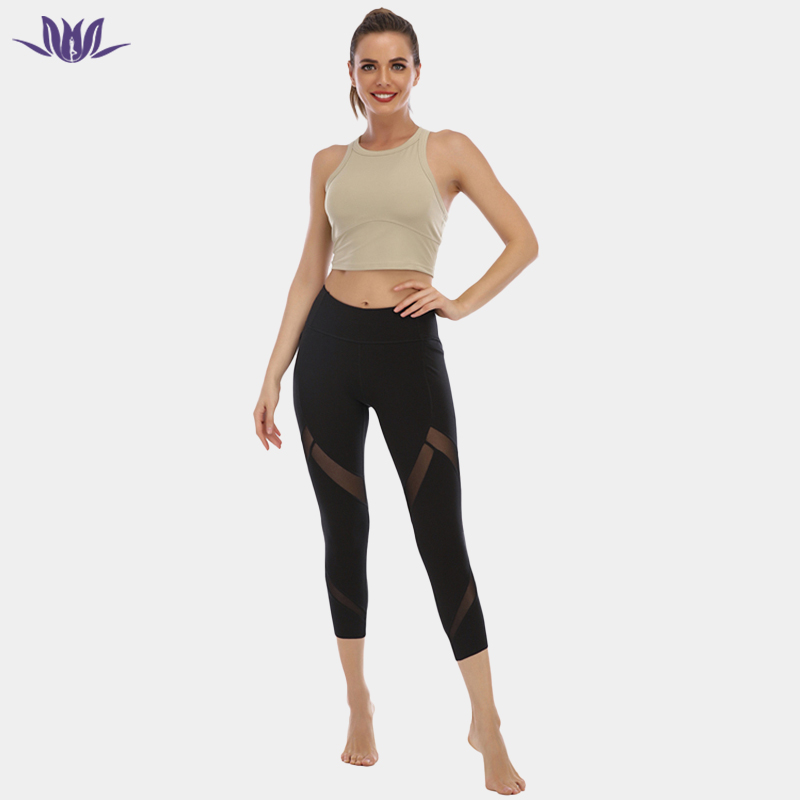 Women'S Tank Tops And Mesh Legging