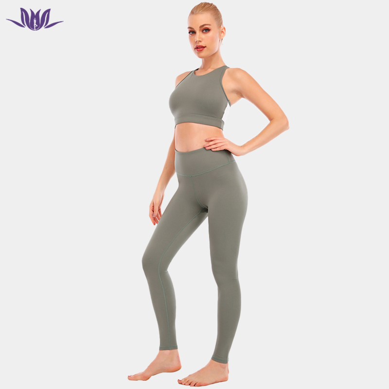 Nude Slim Sportswear Suit For Women