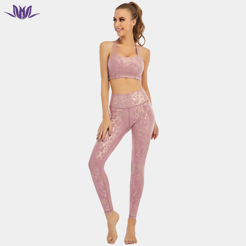 Bulk 2 Piece Snake Skin Yoga Sets