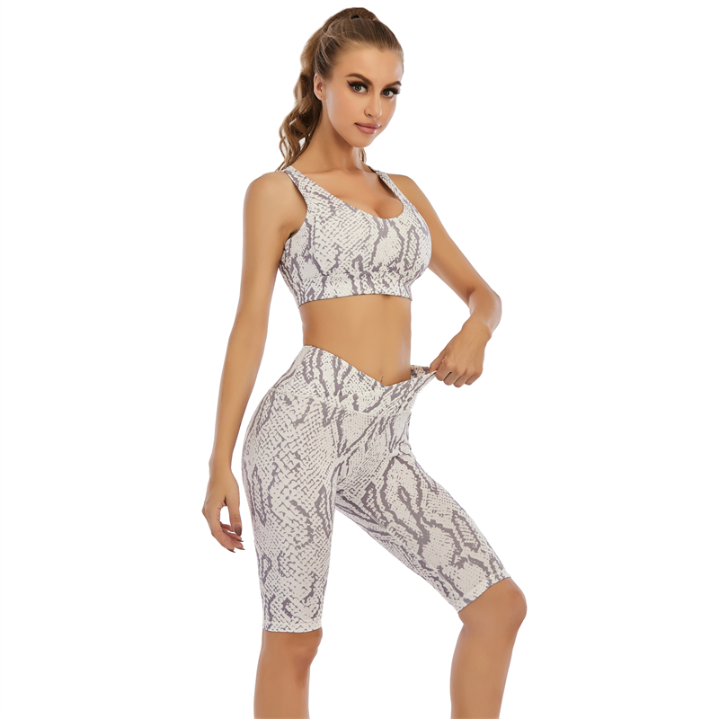 Sexy Snake Pattern Beauty Body Yoga Suit