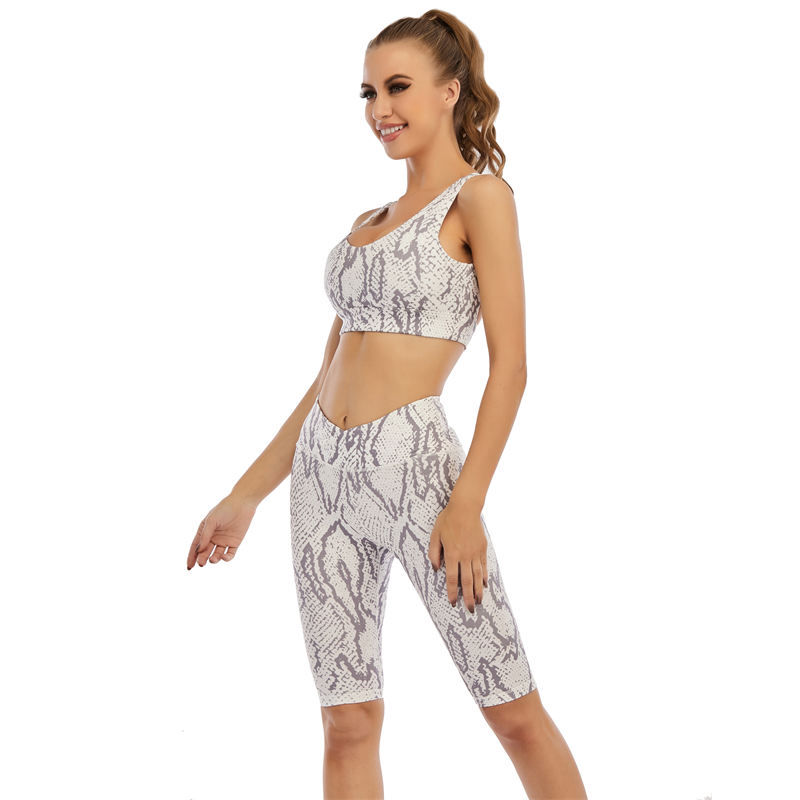 Sexy Snake Pattern Beauty Body Yoga Suit