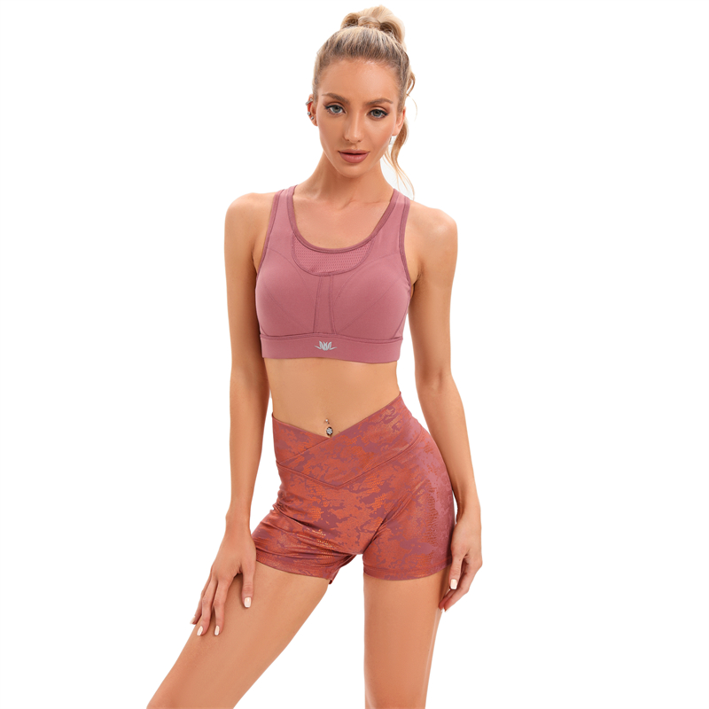 Workout Suit Sport Bra And Shorts