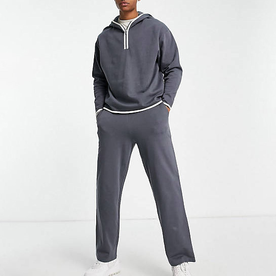 Cheap Man Gray Sweatsuit Jogger Set