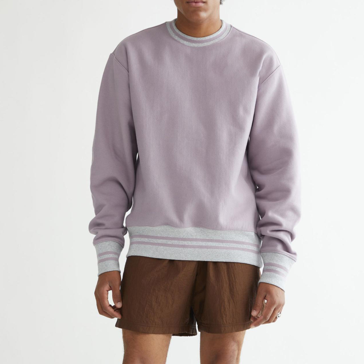 Wholesale Price Sweatshirts With Striped Cuff