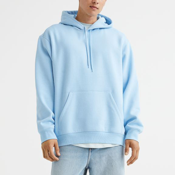 Men Oversized Plain Pullover Hoodies