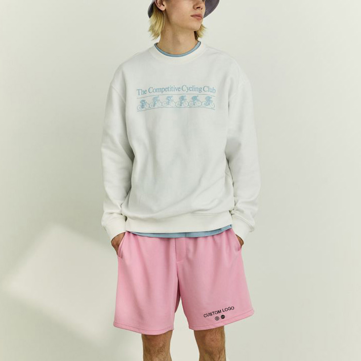 Sweatshirt And Mesh Shorts Set