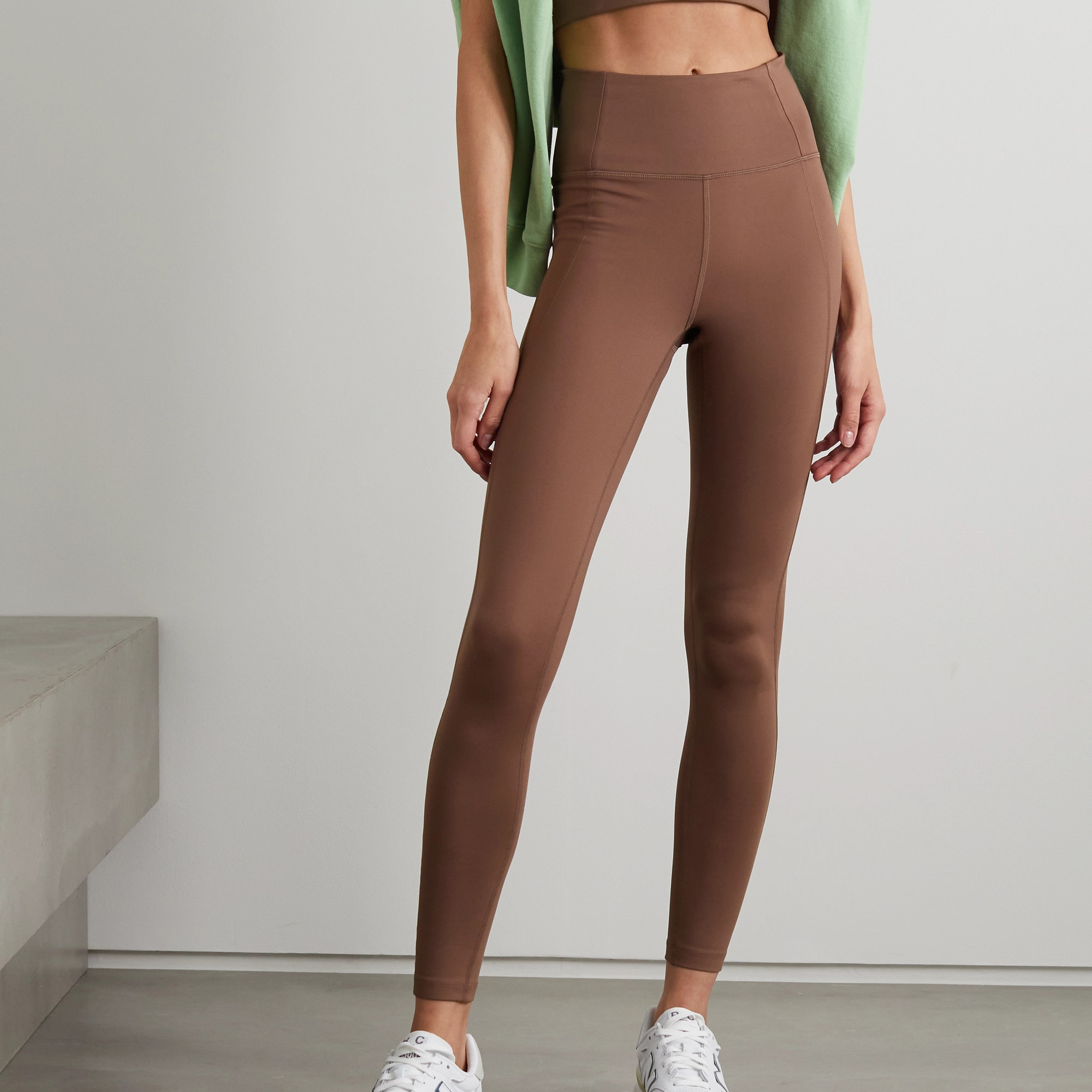 High Waisted Brown Yoga Leggings