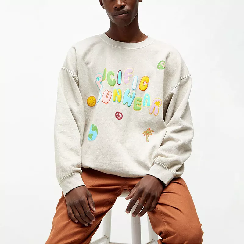 Custom 3D Puff Print Sweatshirts Men