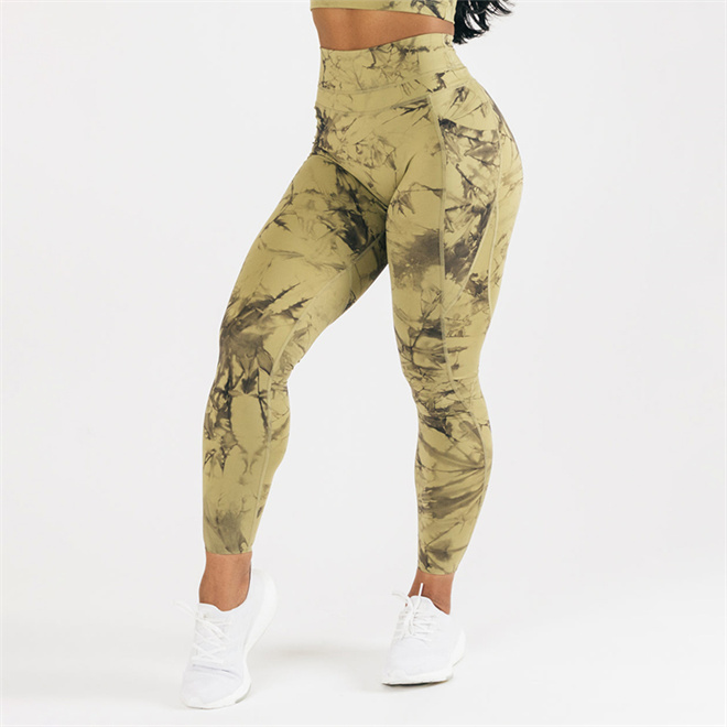 Tie Dye High-Waisted Yoga Leggings