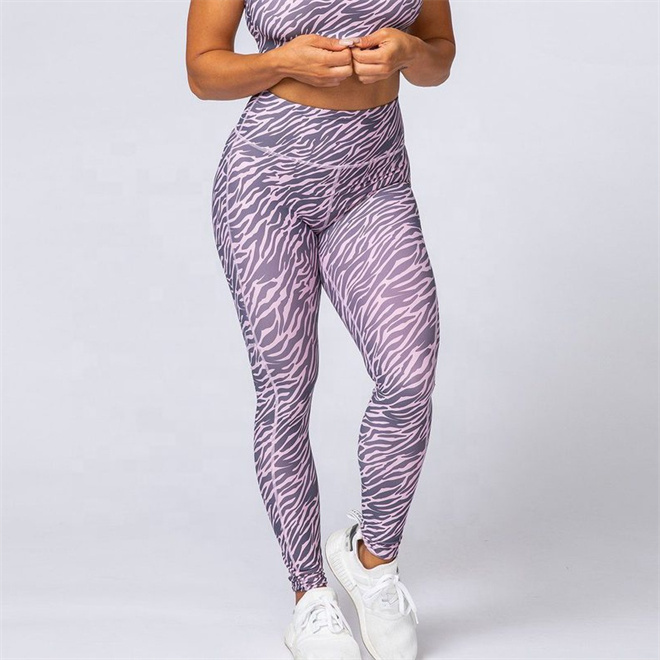 Running High Waist 3D Print Yoga Pants