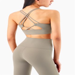 cross back sports bra