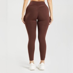 High Waist Butt-lift Plaid Yoga Tights Leggings