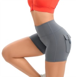 fitness yoga shorts with pocket