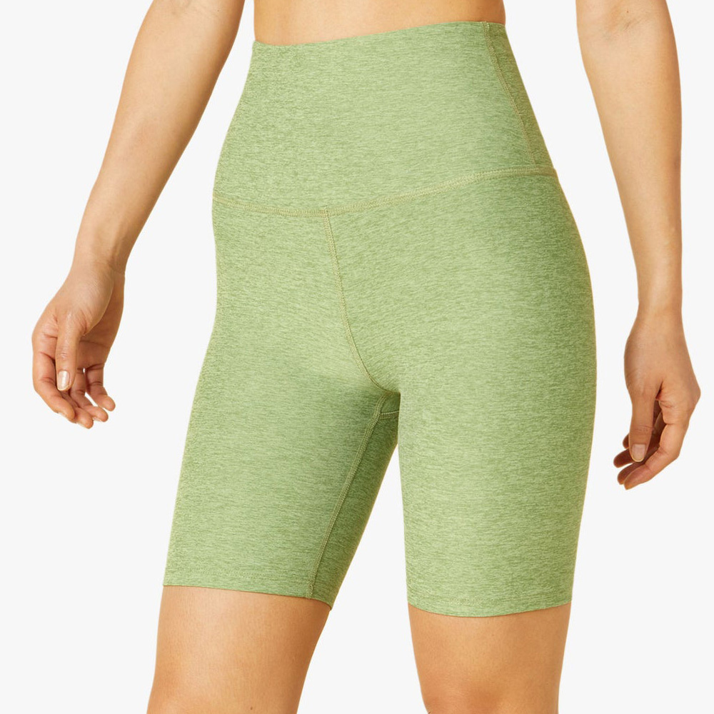 Green Workout Biker Short For Women