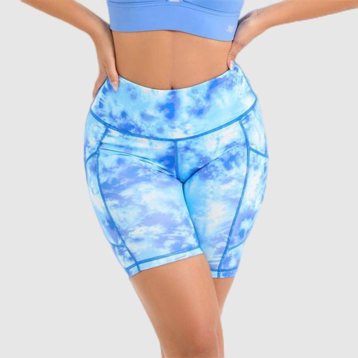 Fitness Gym Printing Yoga Shorts With Pockets
