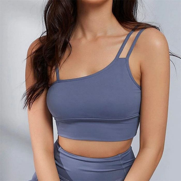 Gym Recyclable Fabric Solid Yoga Bra