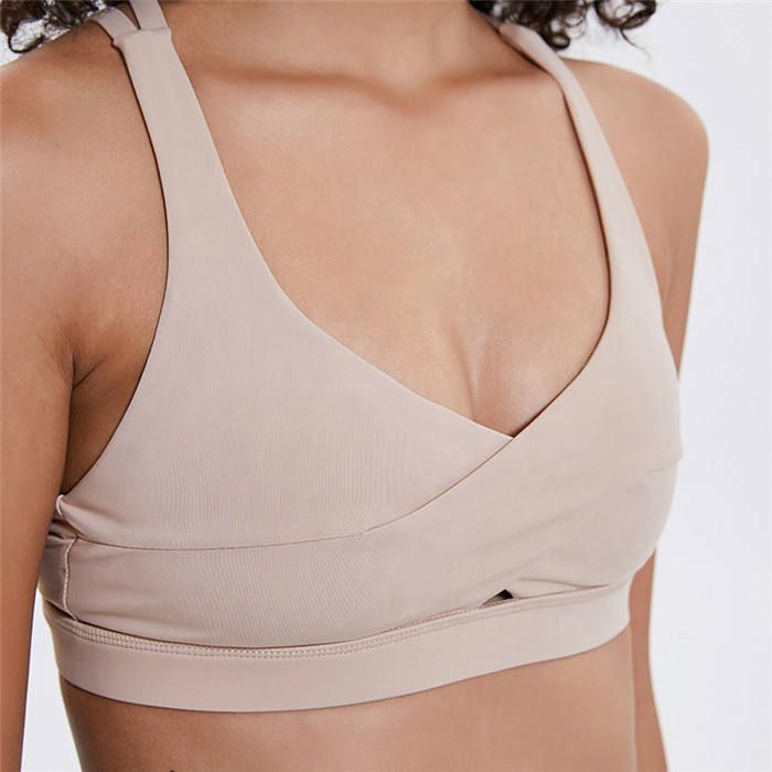 Cross Back Strappy Sports Bra