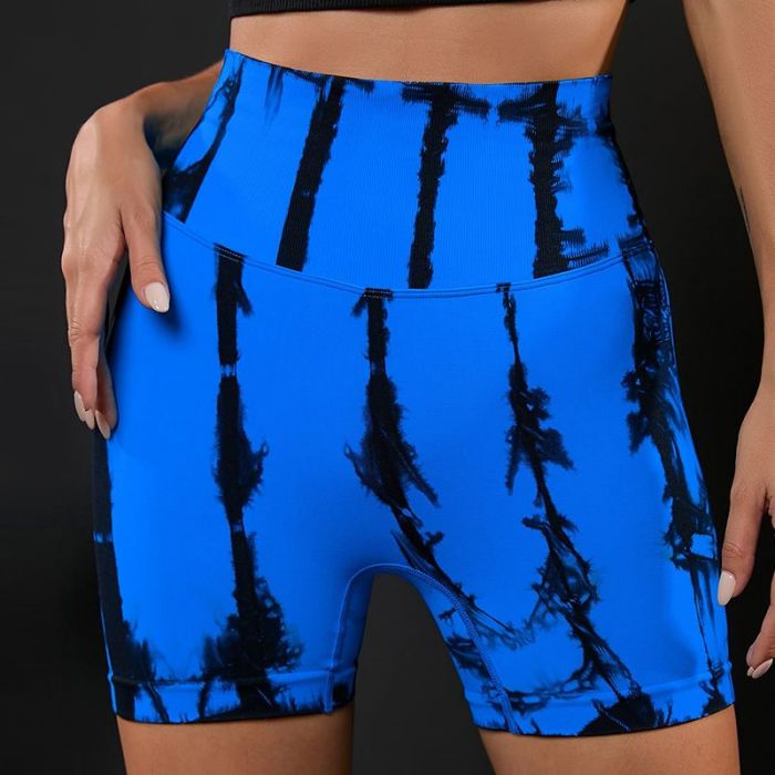 Seamless Gym Printing Yoga Shorts