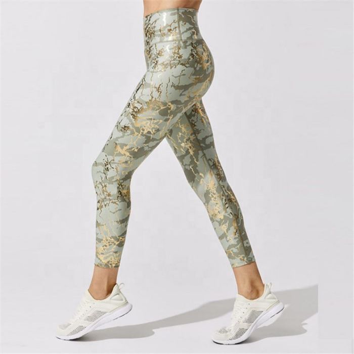 Custom Embossed Printing Yoga Leggings