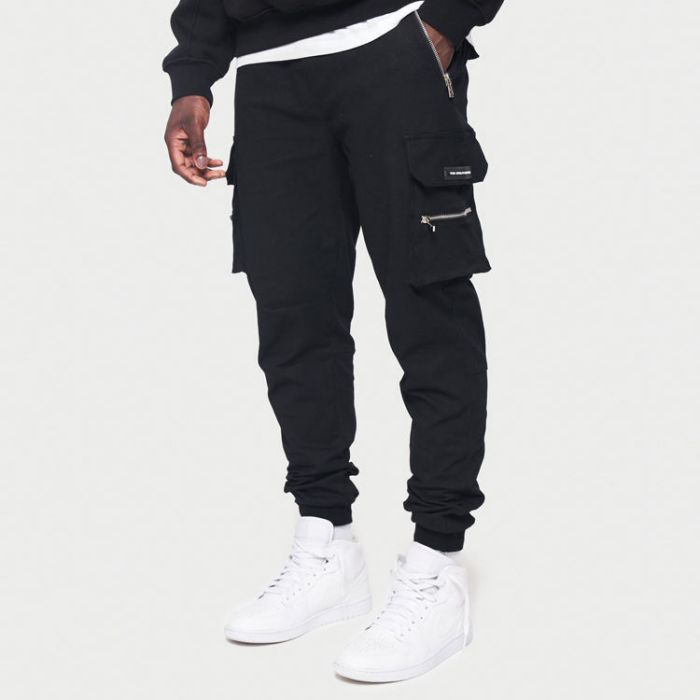 Custom Black Athletic Jogger With Pocket