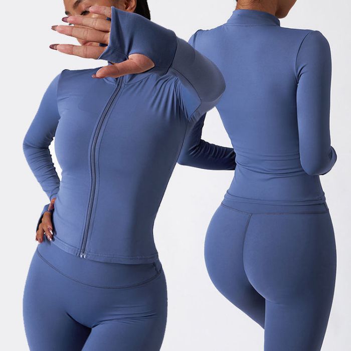 Wholesale Long Sleeve Solid Sports Set