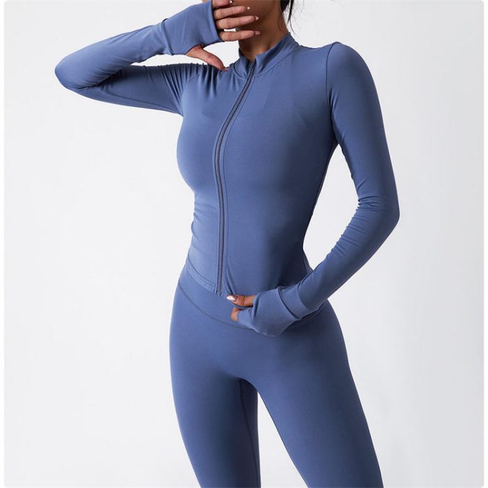 Wholesale Long Sleeve Solid Sports Set