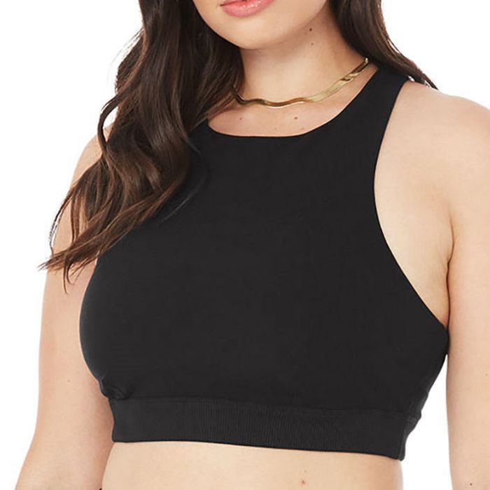 High Neck Cross Back Sports Bra