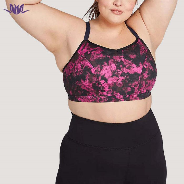 Wholesale Printing Plus Size Sports Bra