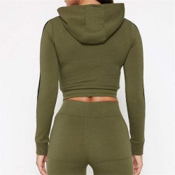 Green tracksuit for gym