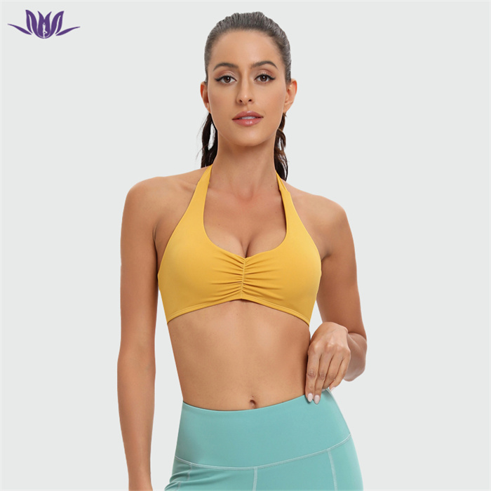 Custom Gym Hollow Back Solid Yoga Bra