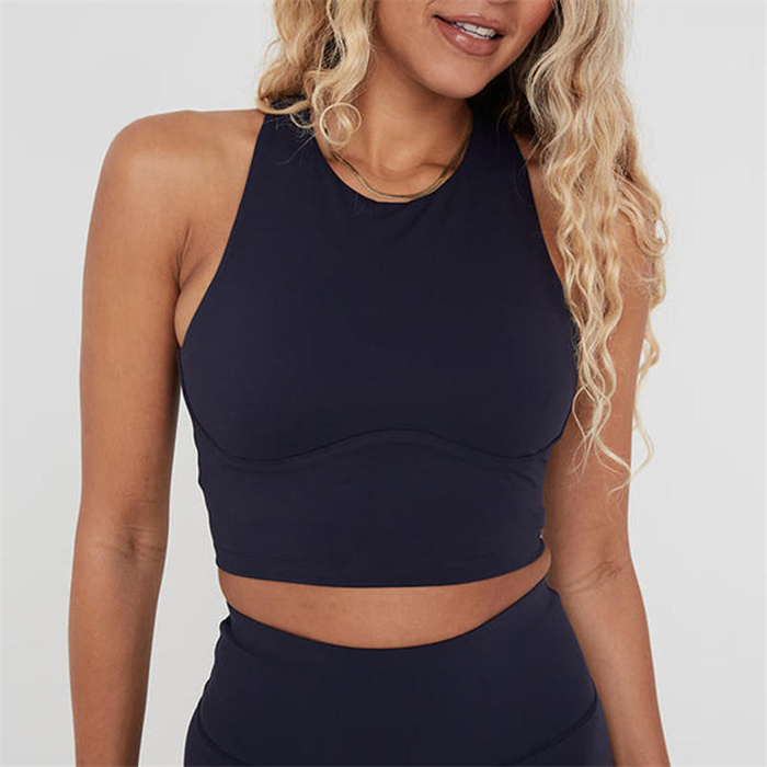 Cross Back Yoga Bra Crop Tank Top