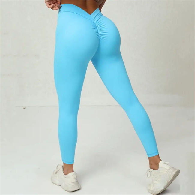 V-Back Scrunch Butt Lifting Leggings