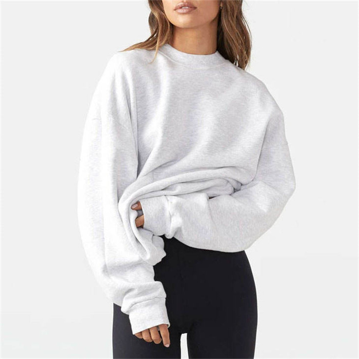 Pullover Women Basic crewneck sweatshirt
