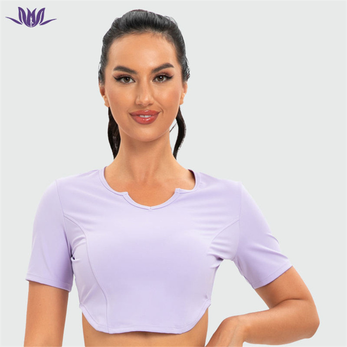 Workout Crop Top Slim Fit Athletic Yoga