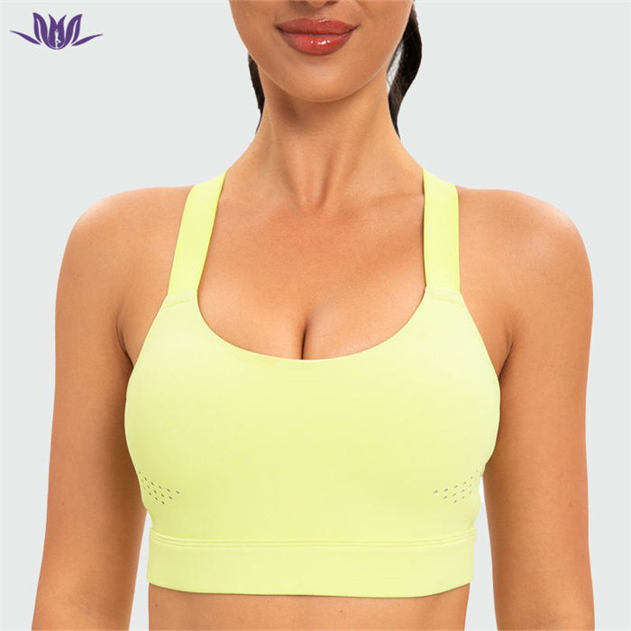 Laser Hole Fitness Sports Running Bra