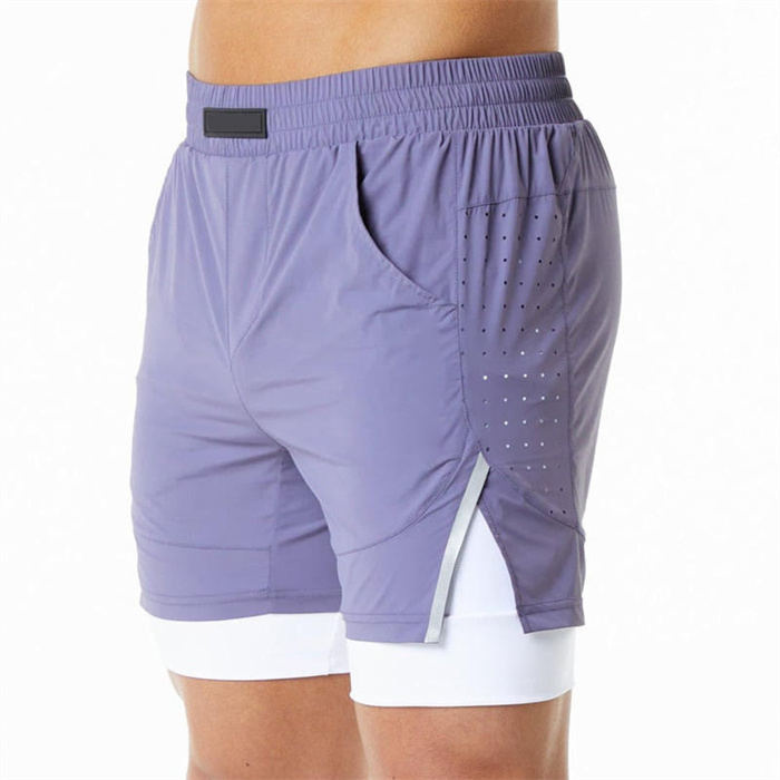 Athletic Gym Sports Shorts With Phone Pockets
